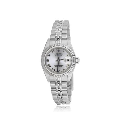 vintage mesh silver womens rolex|pre owned Rolex watches.